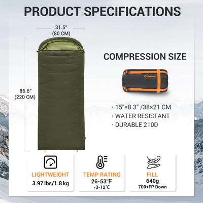 KingCamp FAVOURER ECO 0-Degree Sleeping Bag