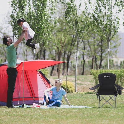 KingCamp Oversized Padded Arm Chair with Cooler