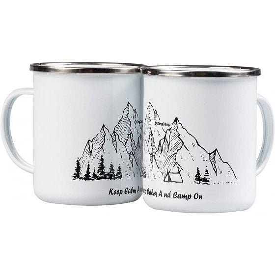KingCamp Enamel Coffee Camping Mugs 15 fl oz
