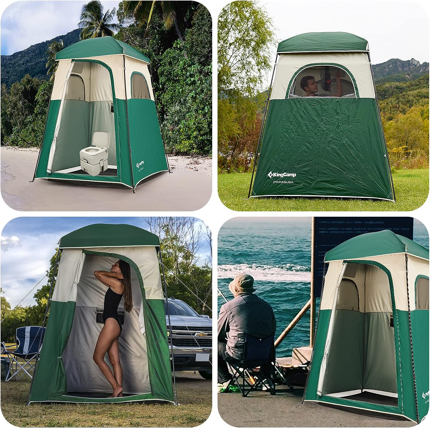 green Shower tent