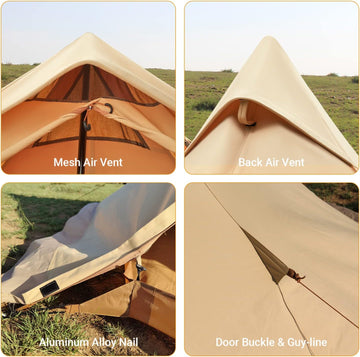 big hot tent KingCamp TURINO Tipi Hot Tent with Stove Jack – KingCamp Outdoors