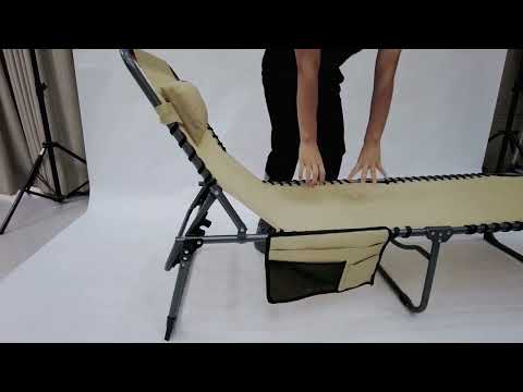 KingCamp 4-Position Folding Chaise Lounge Chair