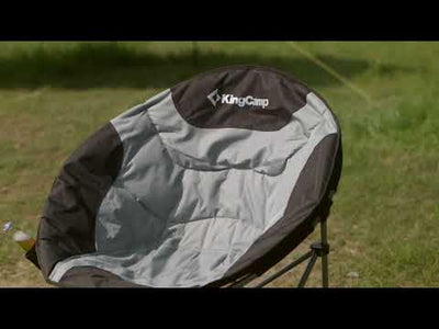 KingCamp Padded Oversized Moon Saucer Round Chairs