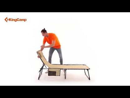 KingCamp 4-Position Folding Chaise Lounge Chair