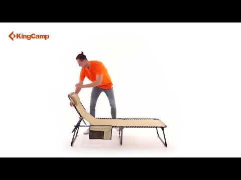KingCamp 4-Position Folding Chaise Lounge Chair