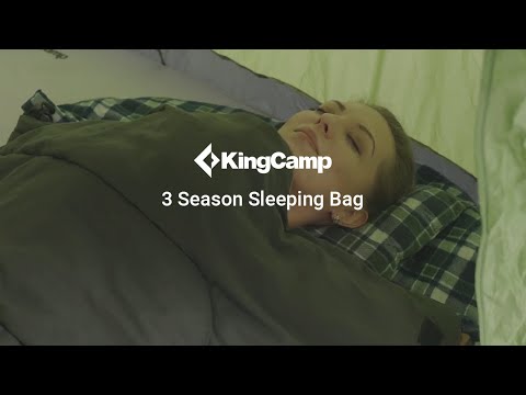 KingCamp 3 Season 3-in-1 Envelope Hooded Sleeping Bag