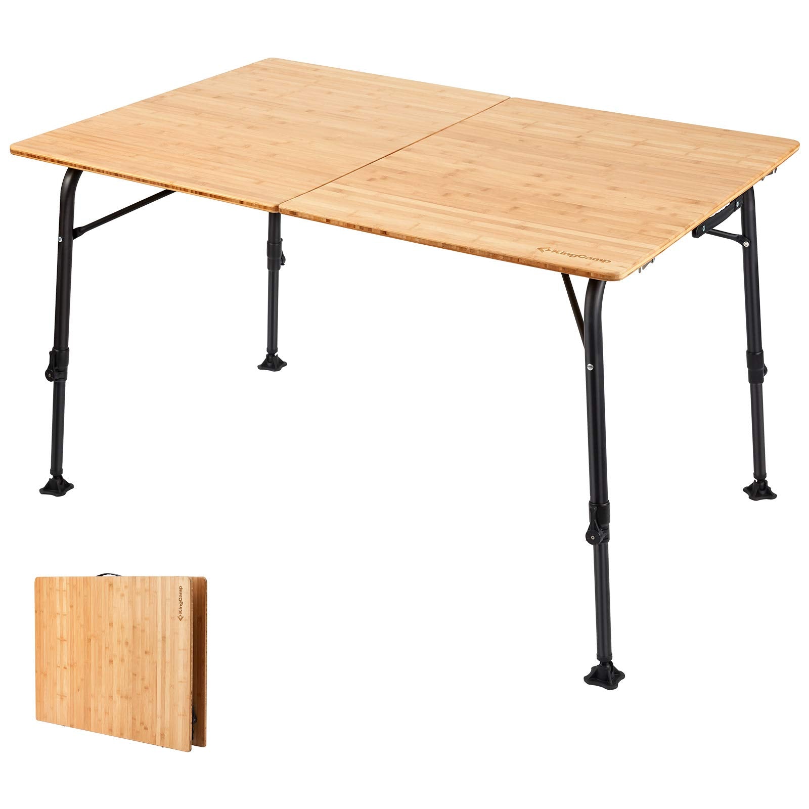 KingCamp Bamboo 4-6 People Folding Table