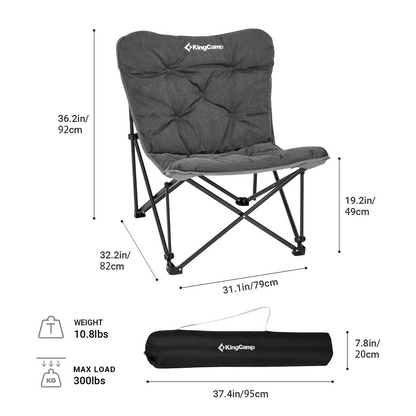 KingCamp LEMON C10 Padded Butterfly Folding Camping Chair