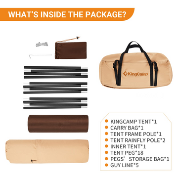 KingCamp TORINO II 4-Season Family Glamping Tipi Tent – KingCamp