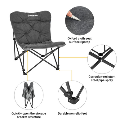 KingCamp LEMON C10 Oversized Padded Butterfly Chair