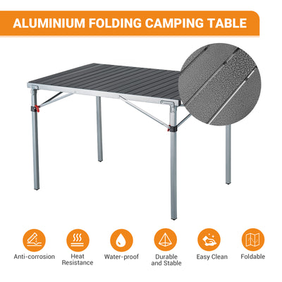KingCamp 4-6 Person Lightweight Aluminum Alloy Folding Tables