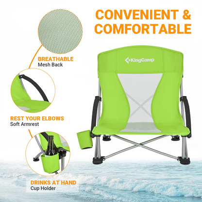 KingCamp Low Sling Beach Chairs
