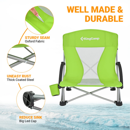 KingCamp Low Sling Beach Chairs