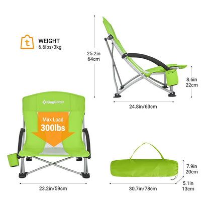 KingCamp Low Sling Beach Chairs