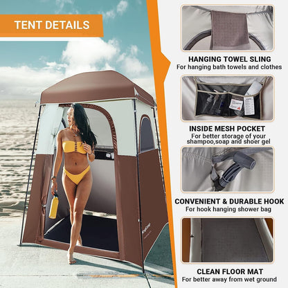 Changing room tent coffee